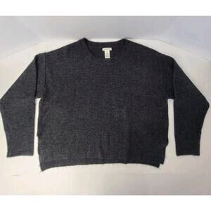 Max Studio XL Women's Black Slouchy Pull Over Knit Sweater Fussy Long Sleeve